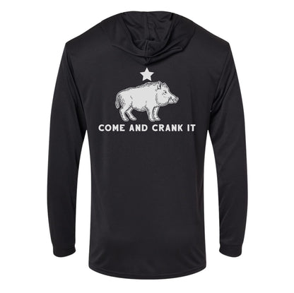 Come and Crank It Performance Hooded Long Sleeve