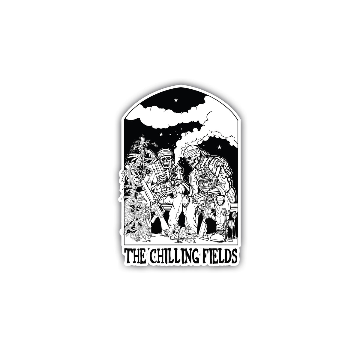 Chilling Fields Sticker